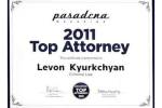 2011 Top Attorney / Levon Kyurkchyan - Badge