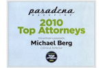 2010 Top Attorneys Michael Berg - Badge